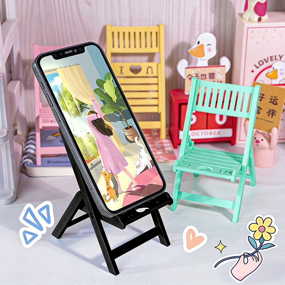 Desk View Setup - Kursi Lipat Mini Penyangga Ponsel Meja