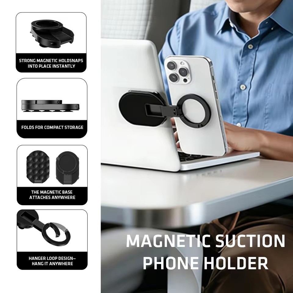 Desk Setup Stand - MA39 Penyangga Ponsel Lipat Magnetik Universal