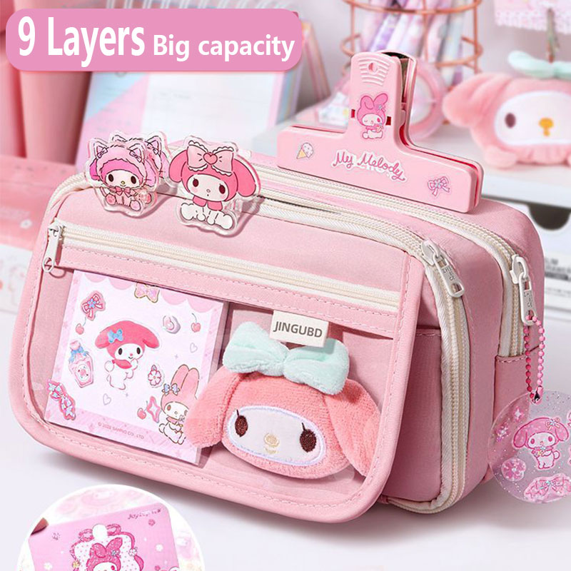 Korean Desk Setup - Kotak Pensil Kawaii Set DIY Perlengkapan