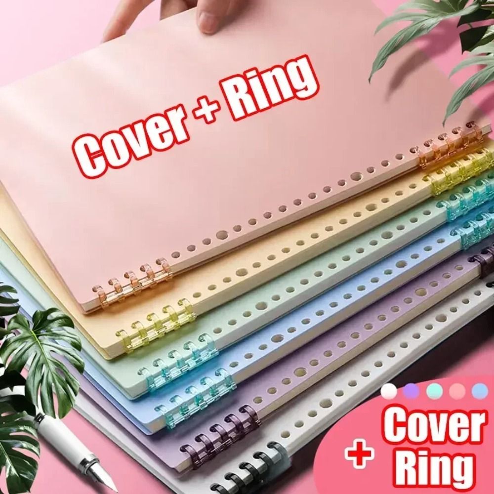Ring Binder Box - 4Pcs Sampul Buku Loose-leaf PP A4