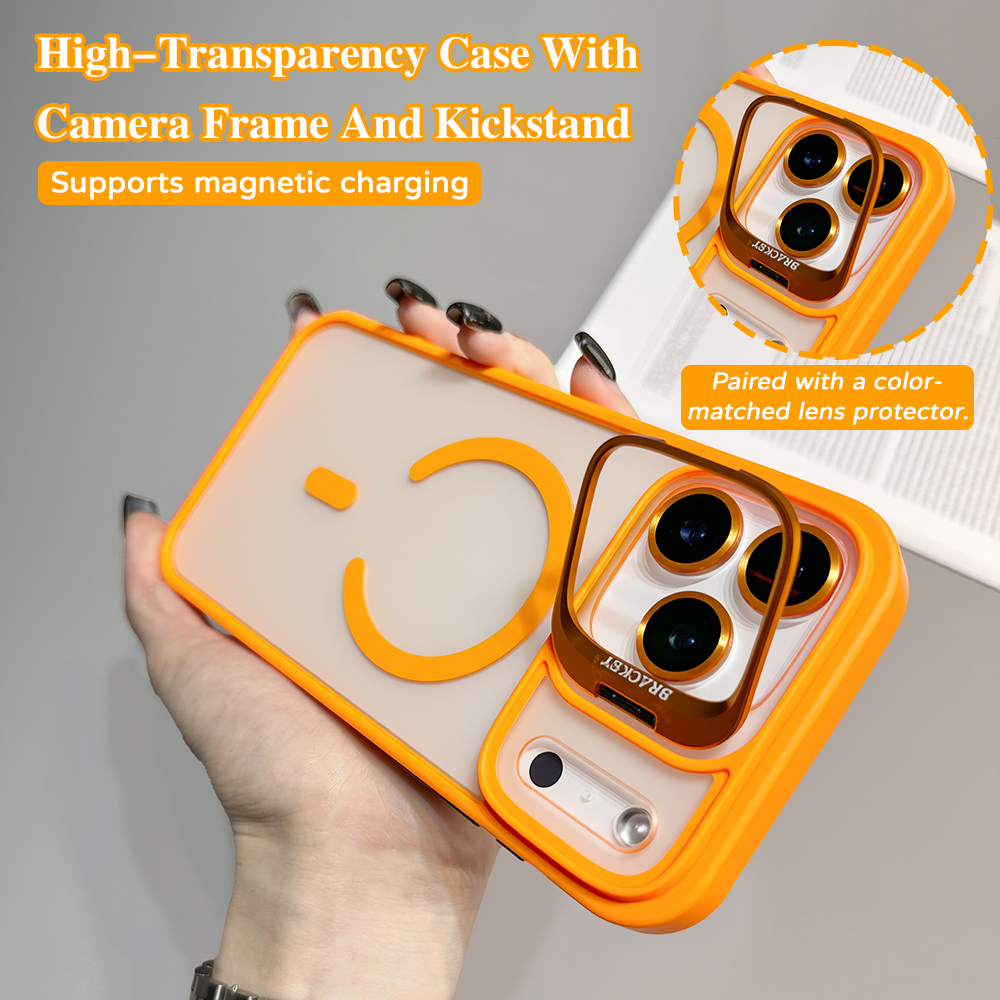 Desk Setup Stand - Casing Ponsel Magnetik dengan Penyangga Lensa