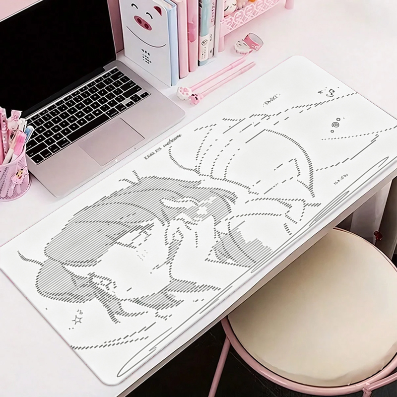 Desk Setup Rug - 1 Buah Alas Mouse Kulit Anime