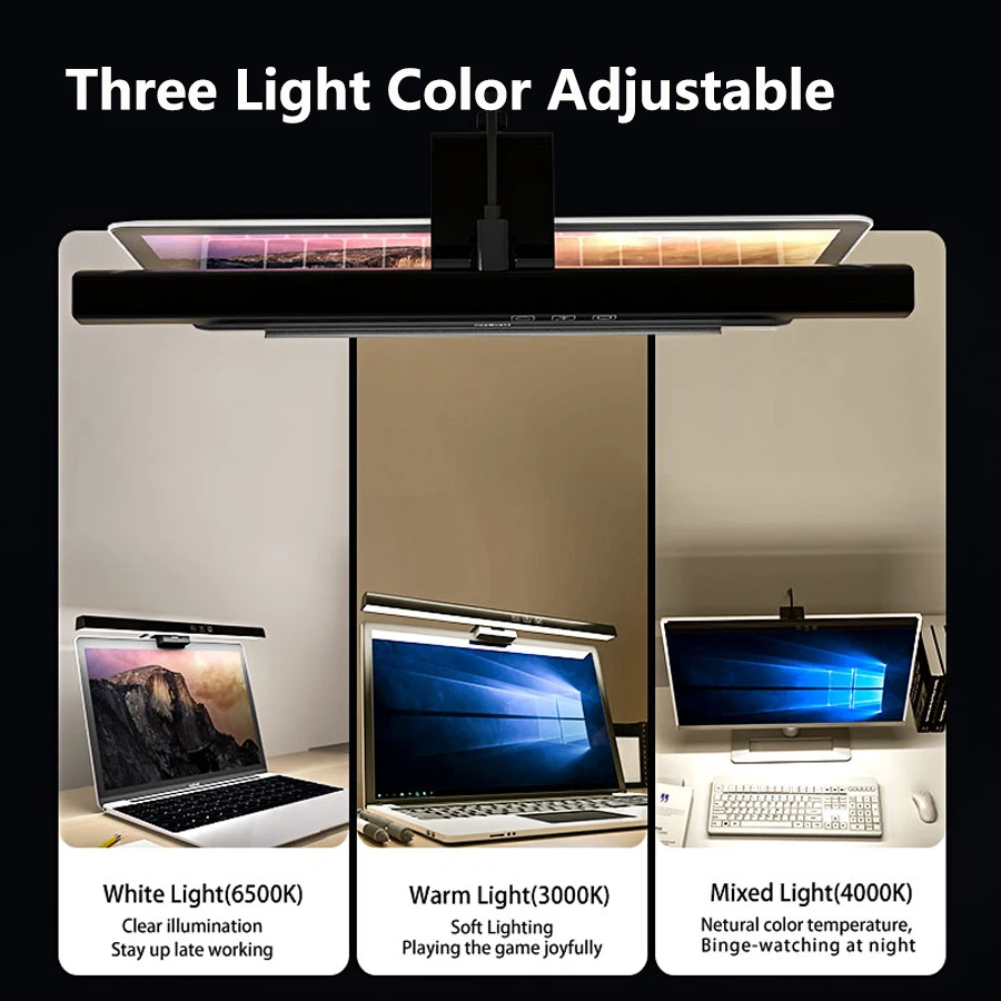 Lampu meja LED, cahaya Monitor - Desk Setup On Bed ulasan dan harga