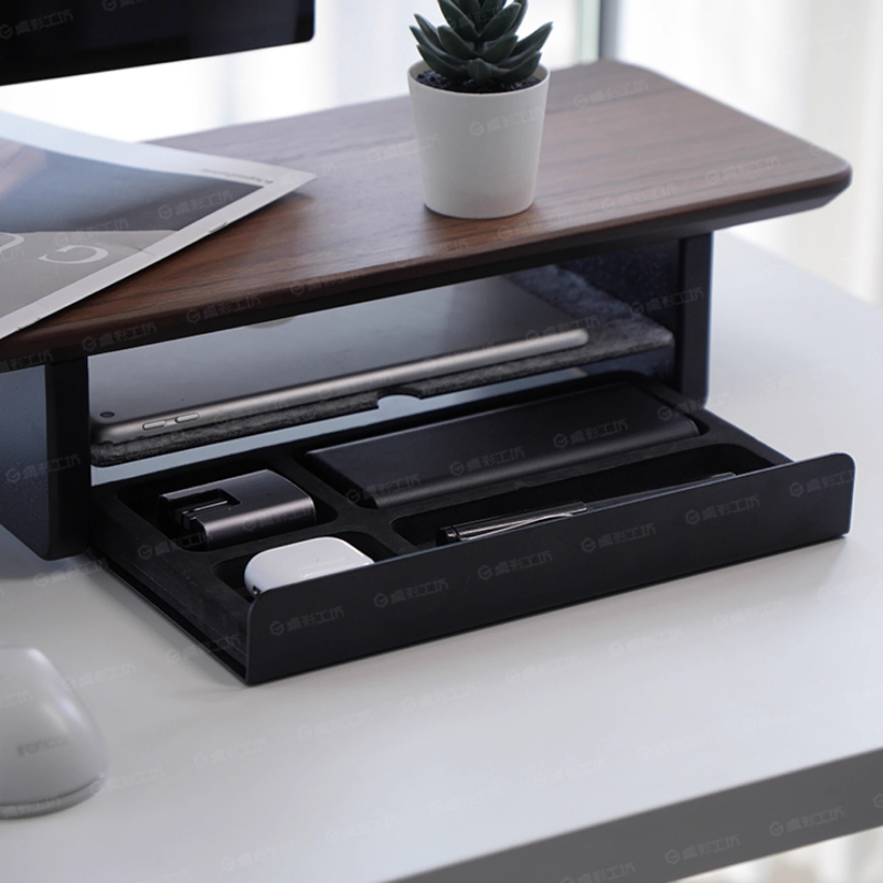 Rak Monitor dengan Laci Penyim - Desk Setup For Office ulasan dan harga