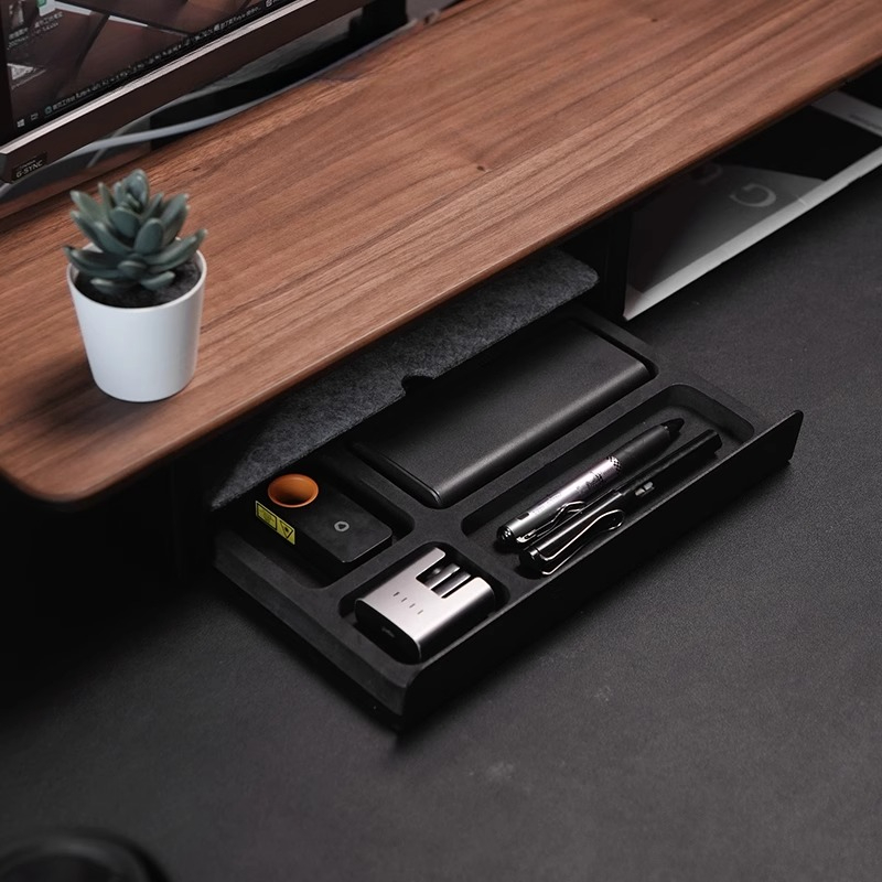 Rak Monitor dengan Laci Penyim - Desk Setup For Office ulasan dan harga