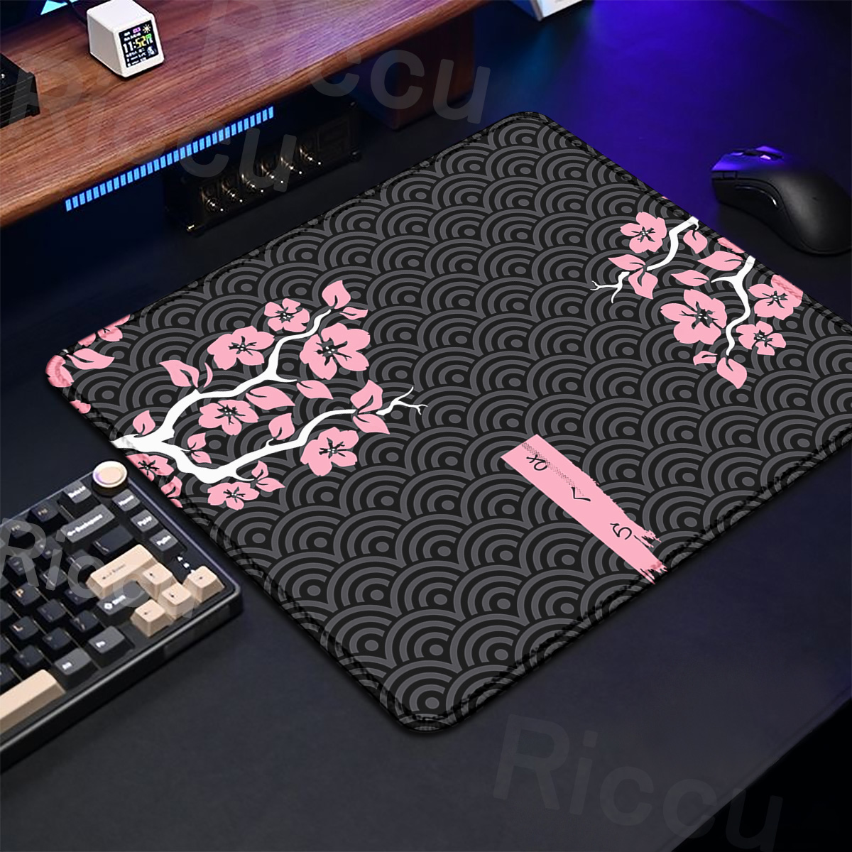 Alas Mouse Gaming Sakura ungu, - Korean Desk Setup ulasan dan harga