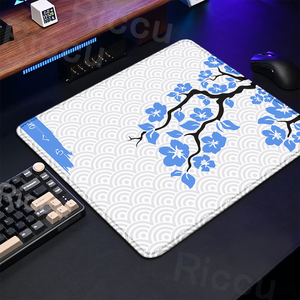 Alas Mouse Gaming Sakura ungu, - Korean Desk Setup ulasan dan harga