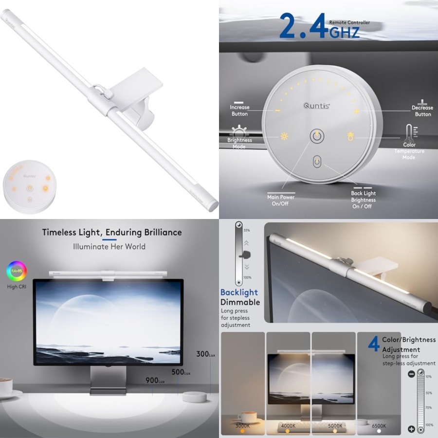 Lampu Meja Monitor dengan Remo - Desk Setup For Office ulasan dan harga
