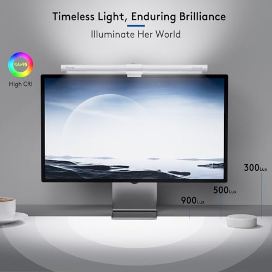 Lampu Meja Monitor dengan Remo - Desk Setup For Office ulasan dan harga