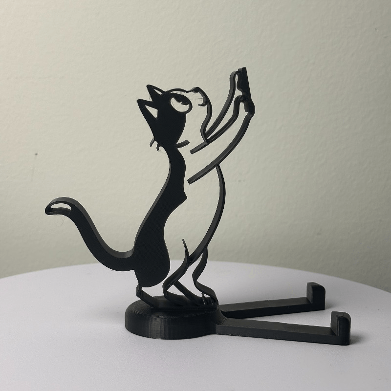 Penyangga Ponsel Bentuk Kucing - Desk Setup Stand ulasan dan harga