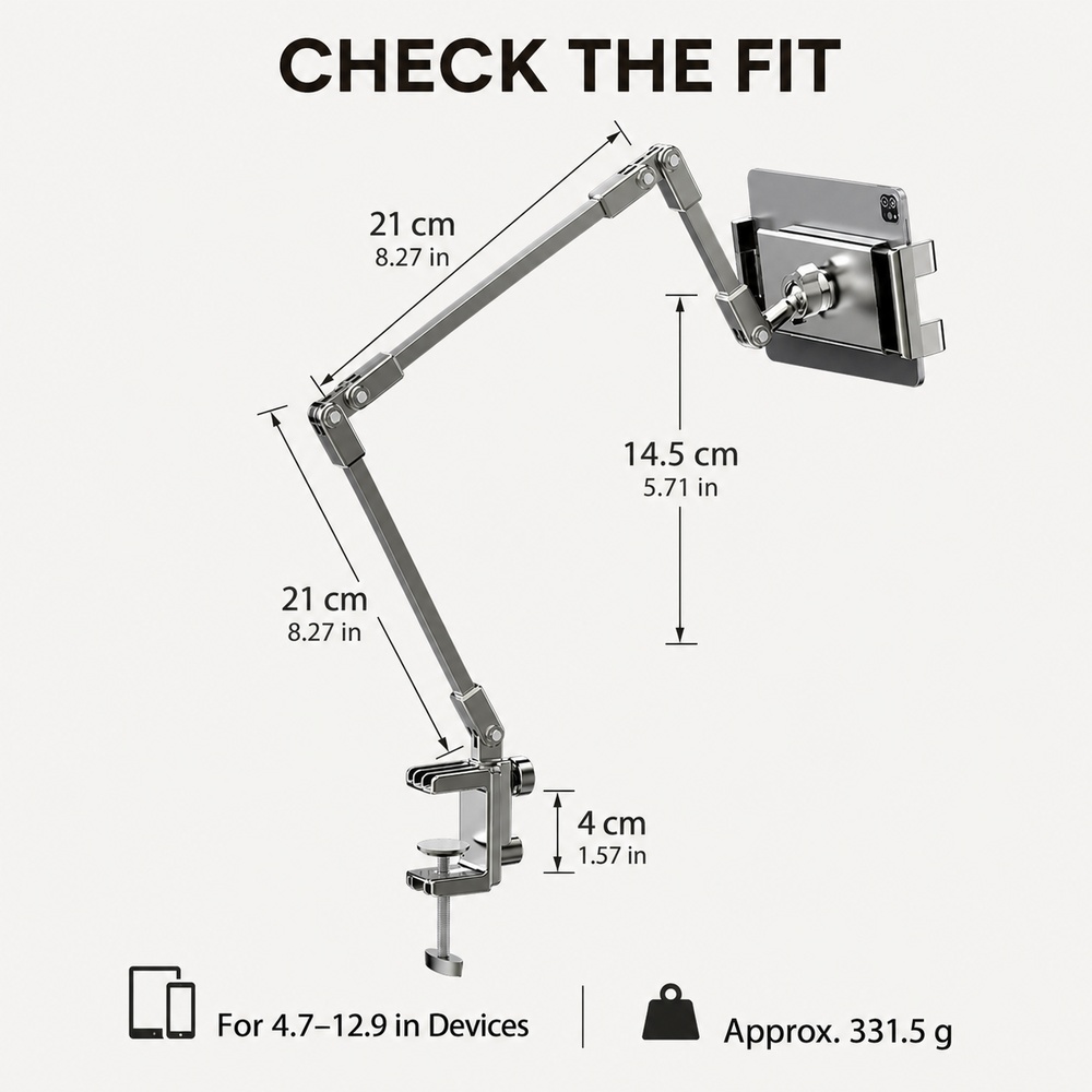 Penyangga Ponsel yang Dapat Di - Desk Setup Stand ulasan dan harga