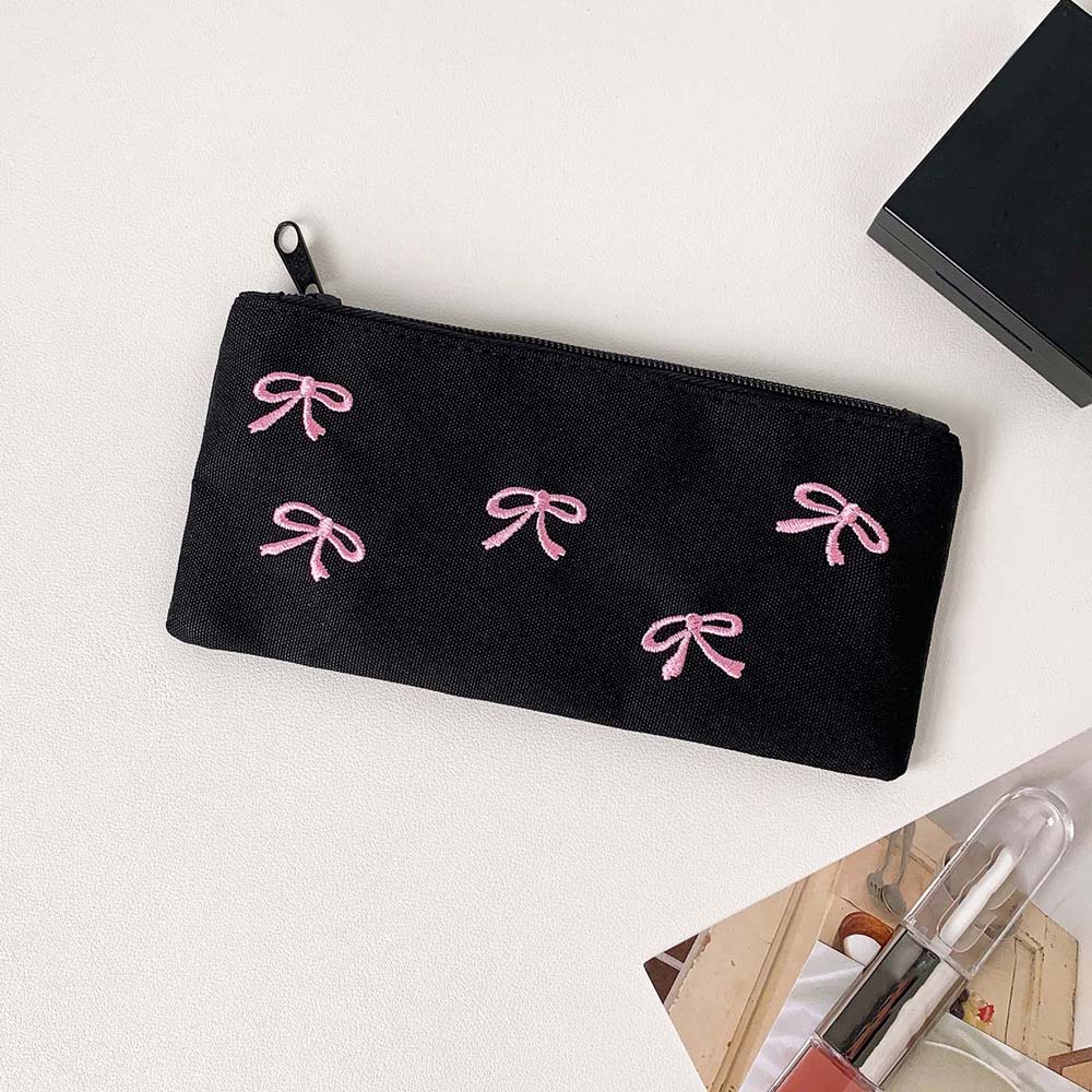 Tas Alat Tulis Bowknot Bow Kap - Korean Desk Setup ulasan dan harga