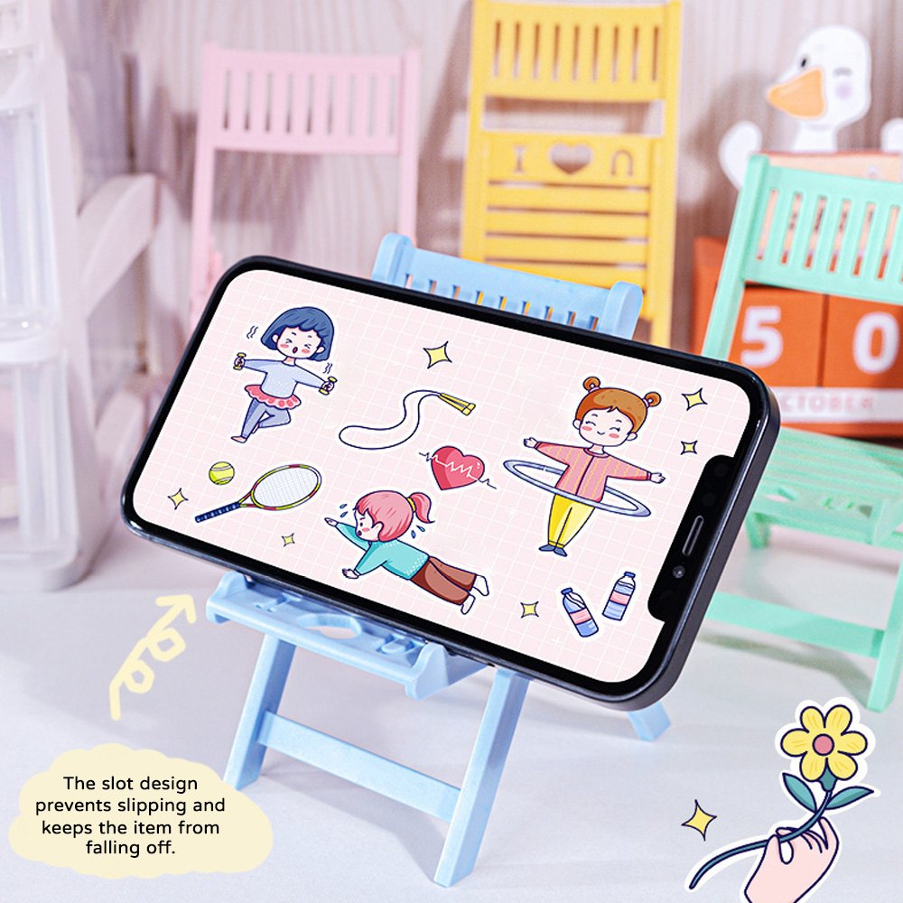 Kursi Lipat Mini Penyangga Pon - Desk View Setup ulasan dan harga