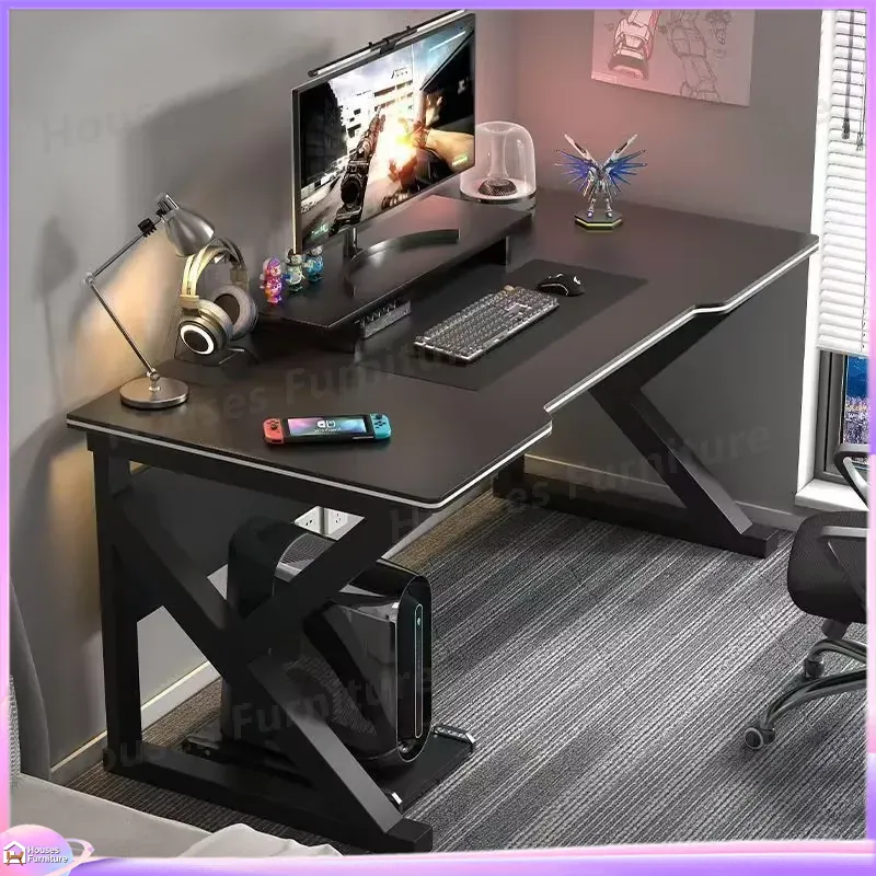 Meja Gaming Cafe Metal Hitam M - Desk Setup For Office ulasan dan harga