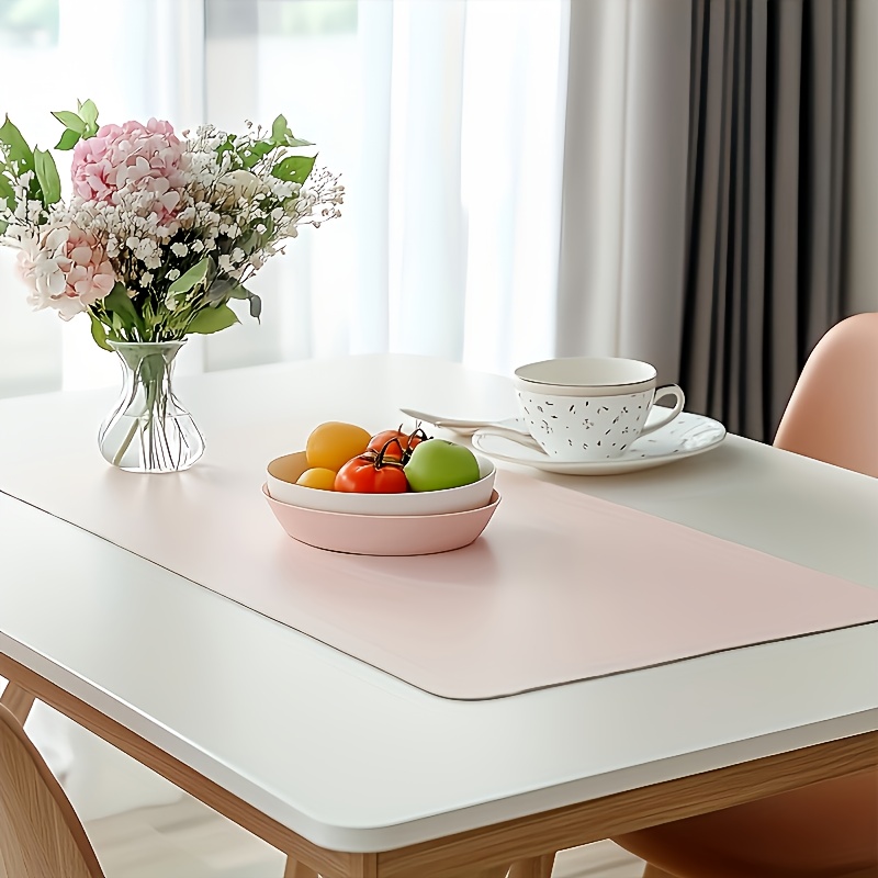 1 Buah Alas Mouse Kulit Imitas - Desk Setup Rug ulasan dan harga