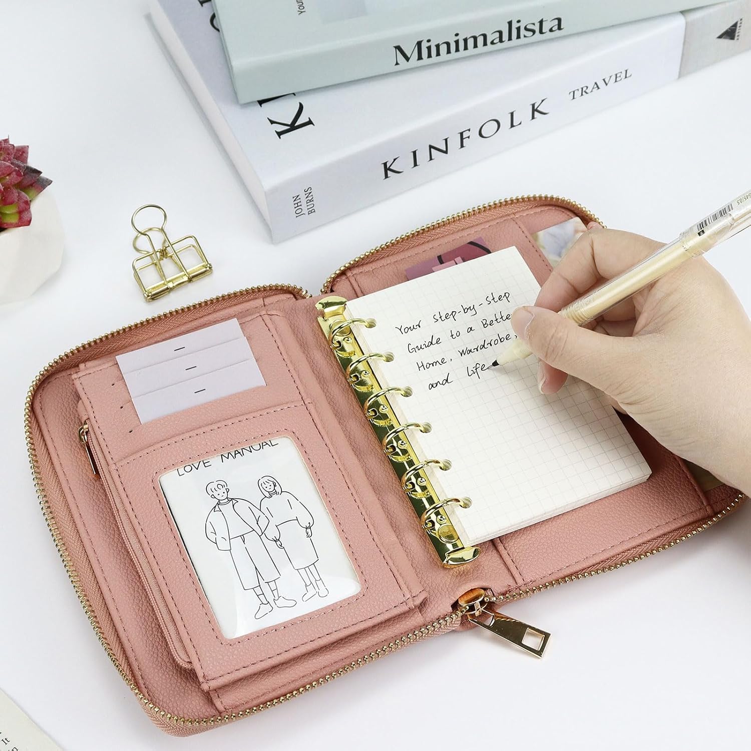 A7 Pengikat Anggaran Kulit Dom - Ring Binder Box ulasan dan harga
