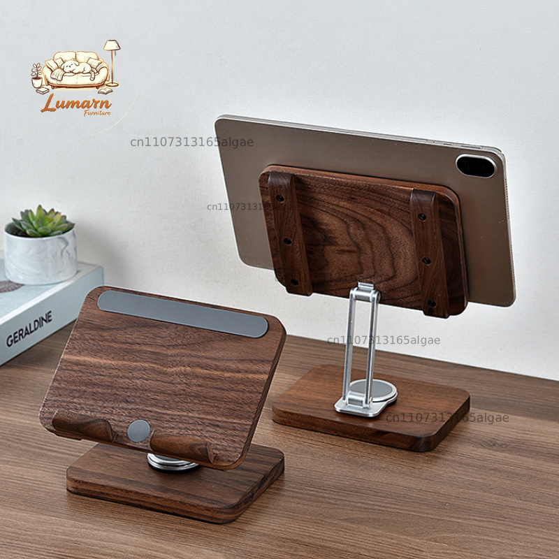 Penyangga iPad Black Walnut de - Desk Setup With Ipad ulasan dan harga