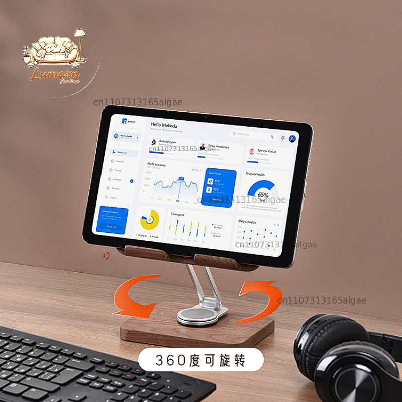 Penyangga iPad Black Walnut de - Desk Setup With Ipad ulasan dan harga