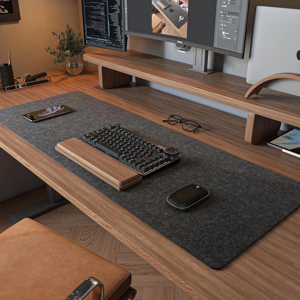 Alas Meja Felt untuk Komputer  - Desk Setup Rug ulasan dan harga