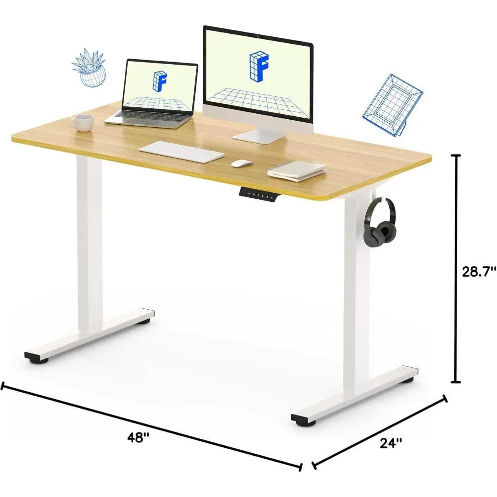 Meja Kerja Berdiri Satu Bagian - Desk Setup Dual Monitor ulasan dan harga