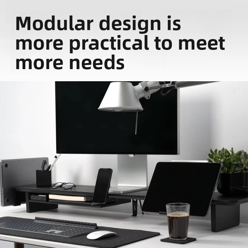 Penyangga Monitor Kayu Solid R - Desk Setup For Office ulasan dan harga