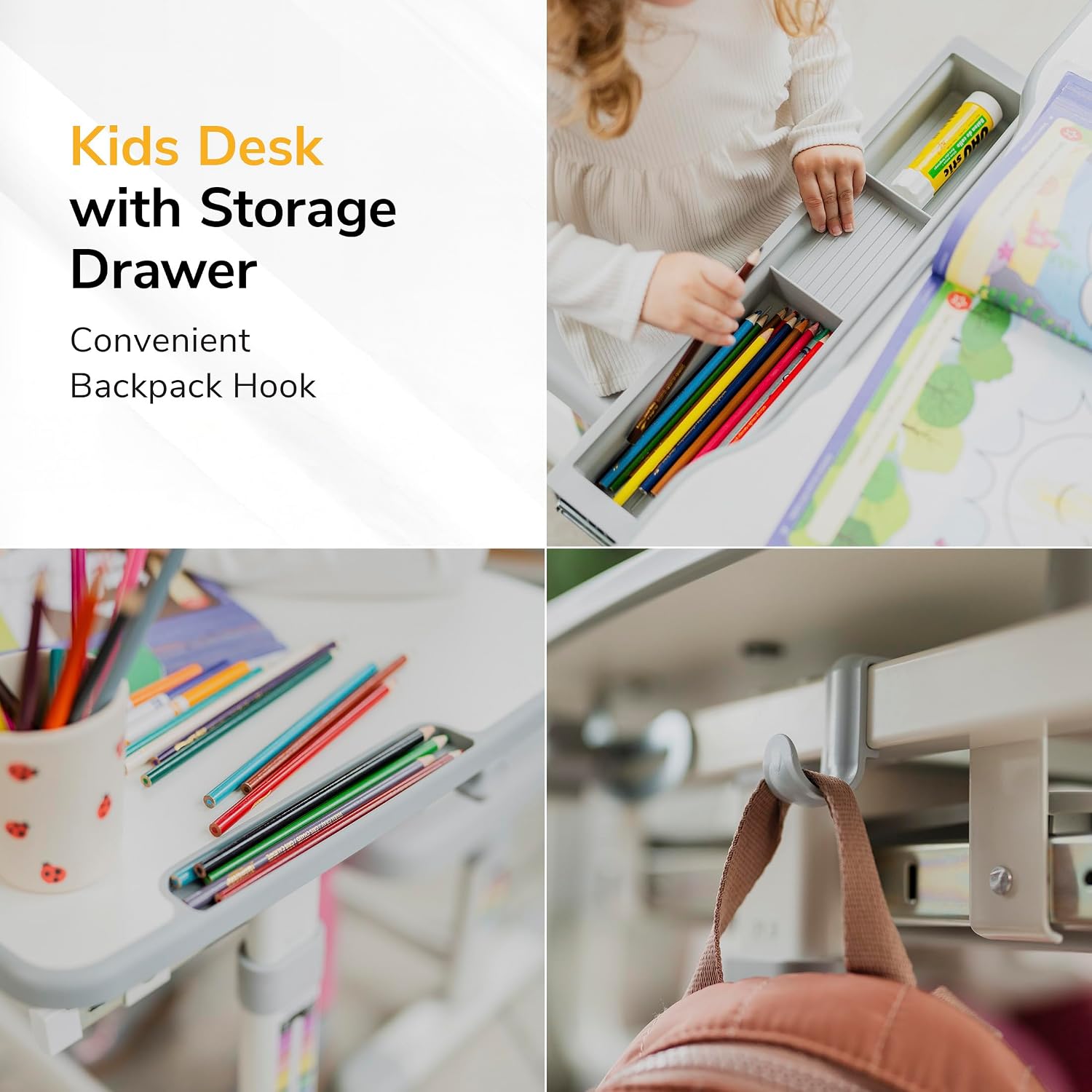 Set Meja dan Kursi Anak yang D - Desk Setup Height ulasan dan harga