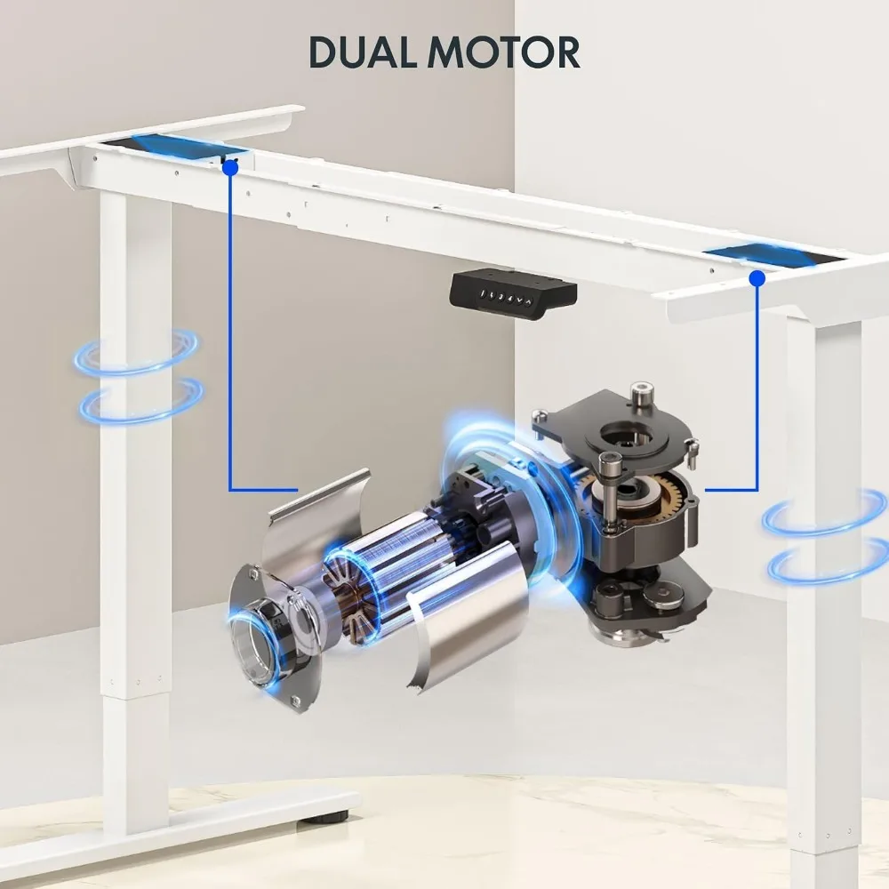 FLEXISPOT Meja Berdiri Elektri - Desk Setup Dual Monitor ulasan dan harga