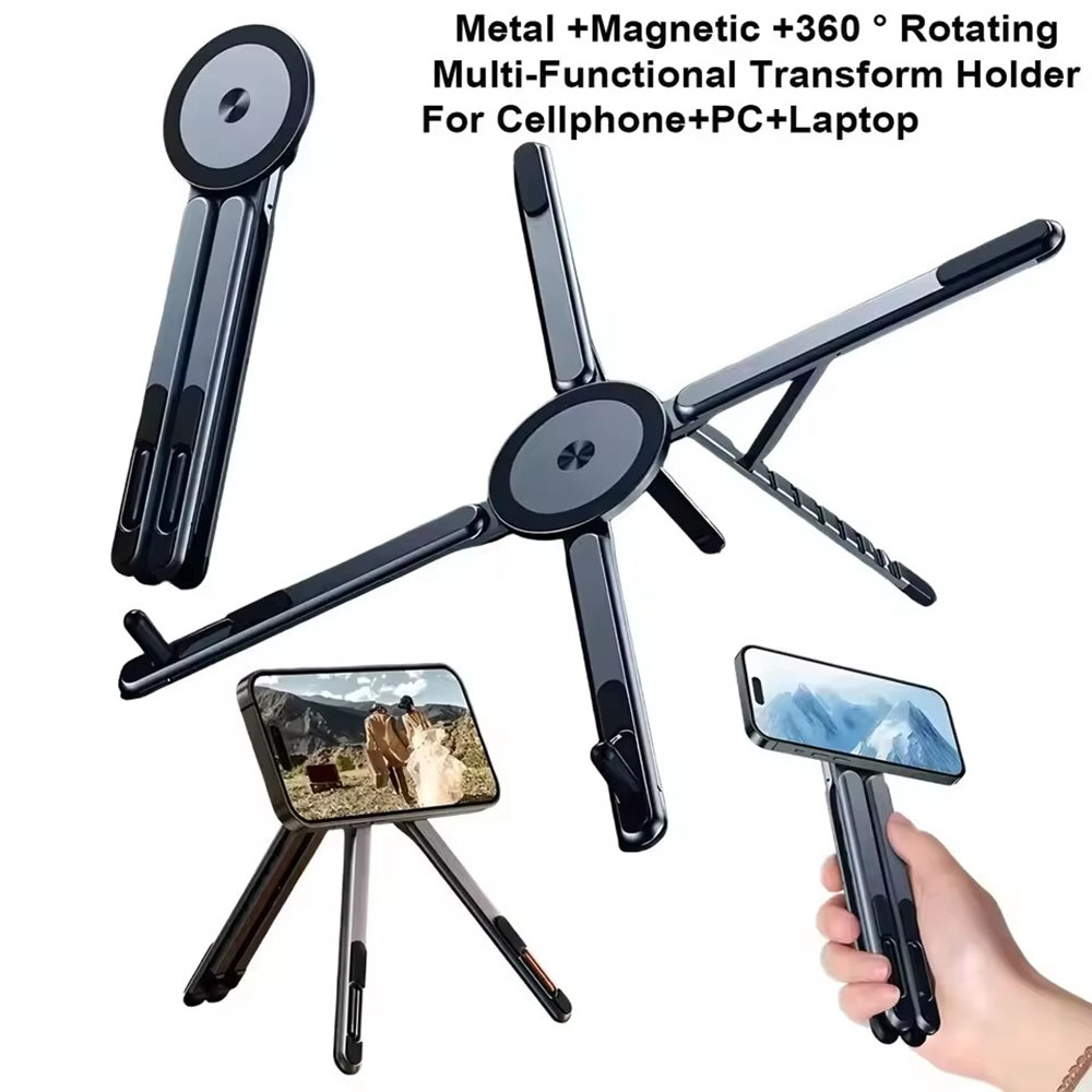 Penyangga Ponsel Magnetik Port - Desk Setup Stand ulasan dan harga