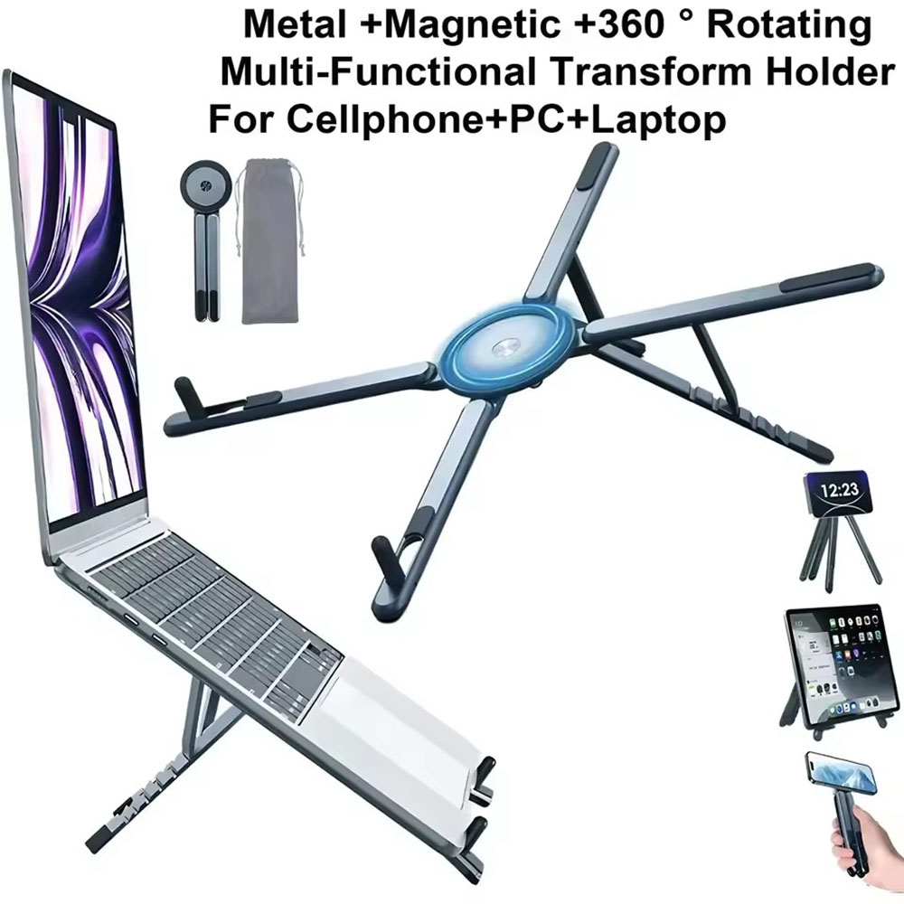 Penyangga Ponsel Magnetik Port - Desk Setup Stand ulasan dan harga
