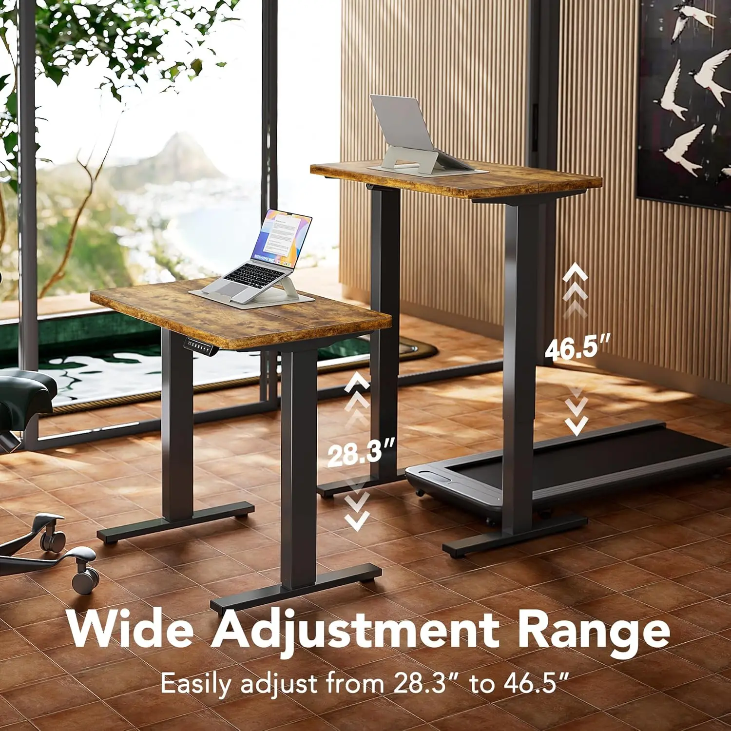 HUANUO Meja Kerja Elektrik Ber - Desk Setup Height ulasan dan harga