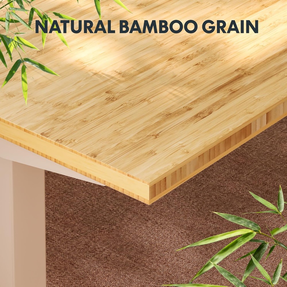 FLEXISPOT Meja Berdiri Bambu S - Desk Setup For Office ulasan dan harga