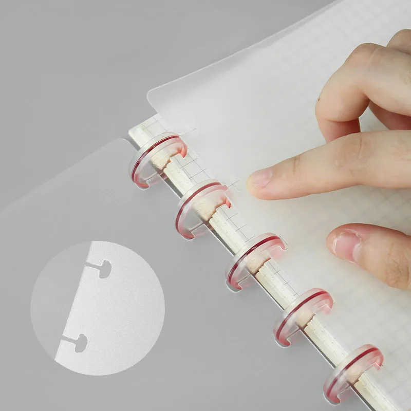 Lubang jamur Loose-leaf Notebo - Ring Binder Box ulasan dan harga